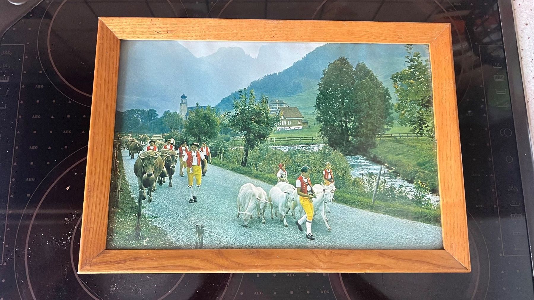 Cornici: Appenzeller Alpabfahrt mit Holzrahmen – Usato da Schübelbach venduto da Dolly990_2