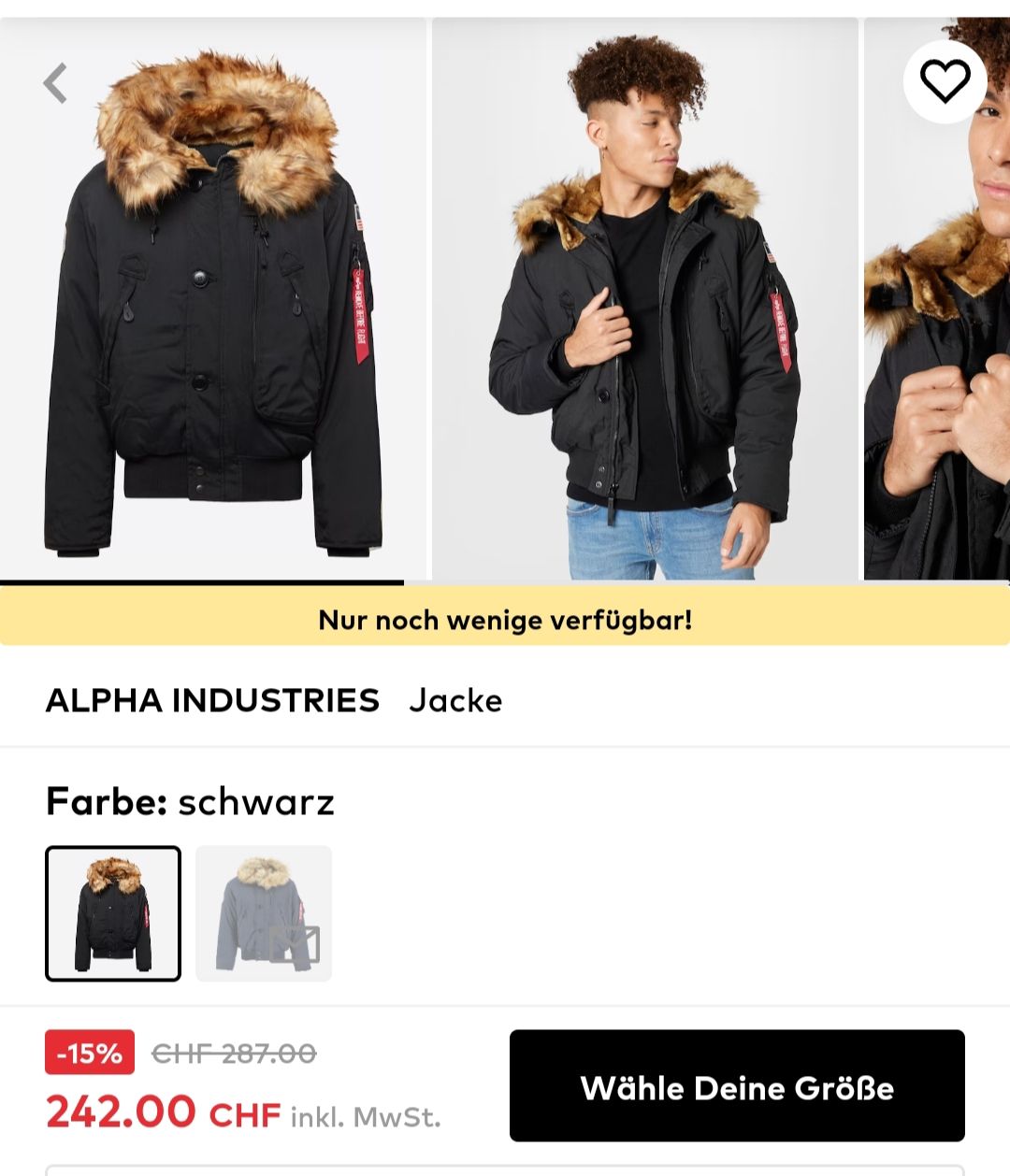 Alpha Industries Giacche: Alpha Industries Jacke – Usato da Biel/Bienne venduto da M.D.C 3