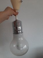 Deckenlampe Glühbirne ca. 43 cm x 18 cm, mit Sparlampe