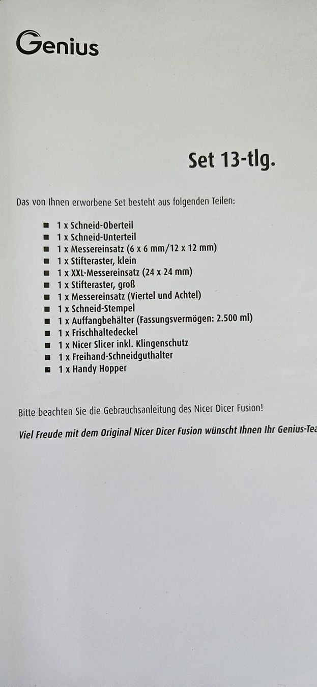 Elettrodomestici da cucina: Nicer Dicer - Das Original 13-Teilig / Mintgrün – Usato da Zweidlen venduto da Shubli 3