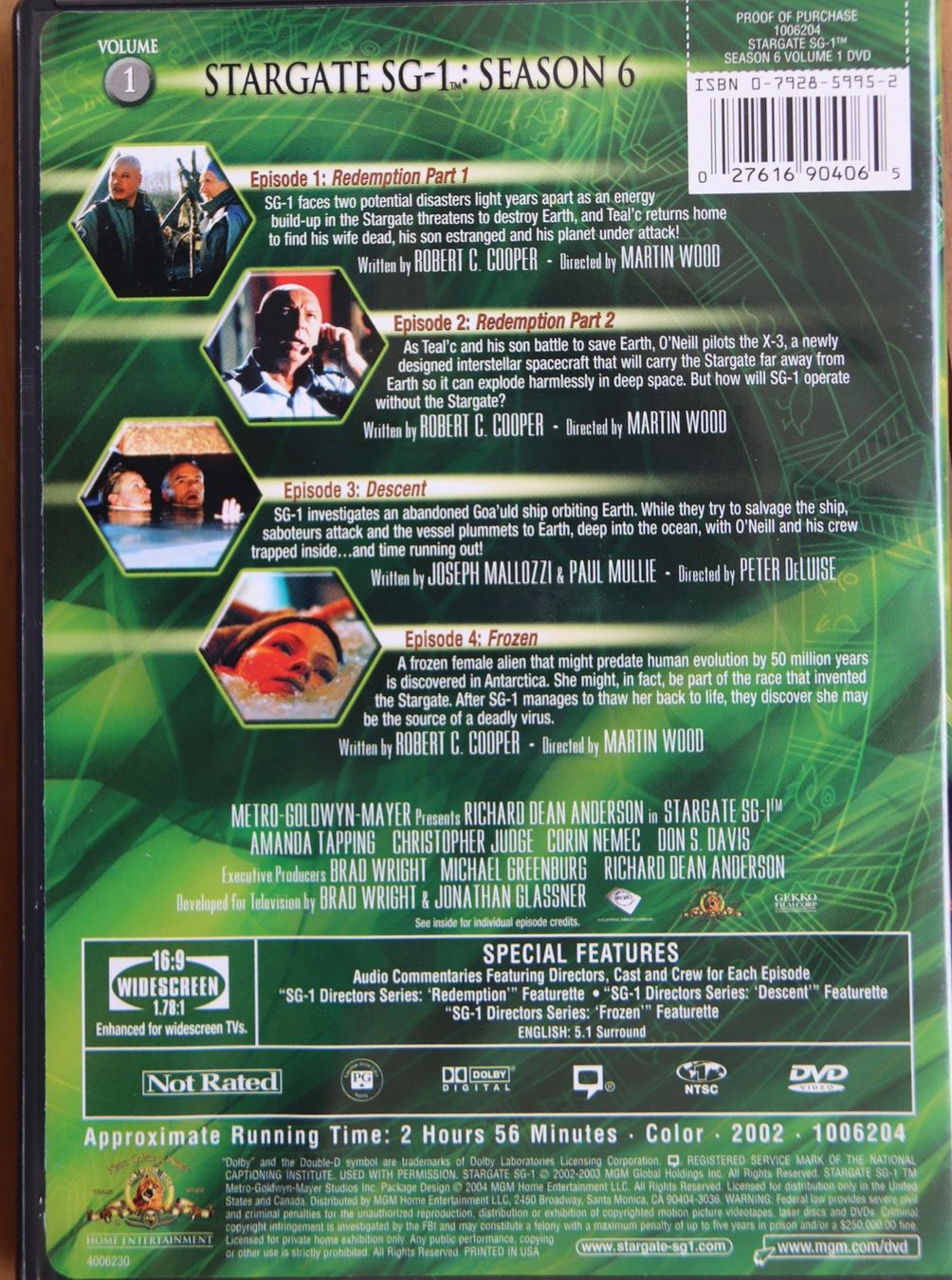 Alle DVDs: Stargate Season 6 – Gebraucht aus Glattfelden von Sirax 3