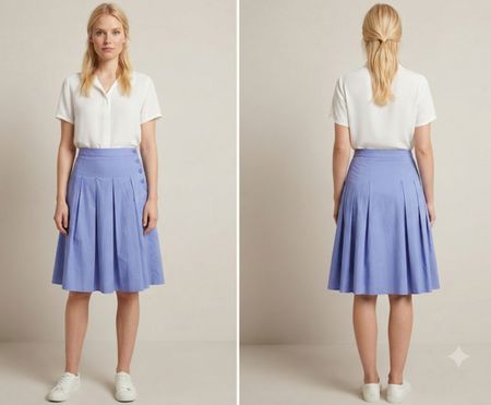 Jupe Comptoir des Cotonniers bleu taille L 