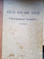 Atlas scolaire suisse, enseign. secondaire, 1936