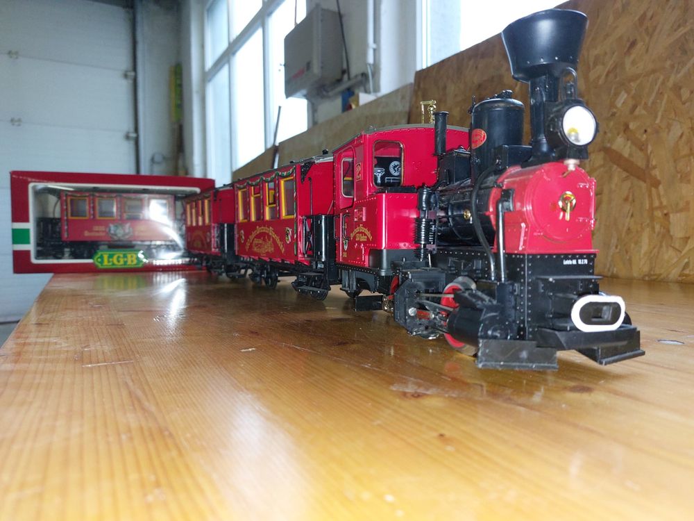Lot de train LGB Locomotive et Wagons 150 ans DB (Gebraucht) in ...