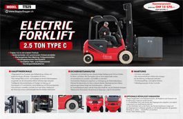 Elektro-Stapler 2.5 Ton Triplex-4,5m-⭐Zinsfreie Ratenzahlung
