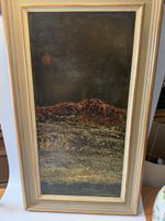 Originales Ölgemälde "Montagnes en soir" Jack Hirschbühl