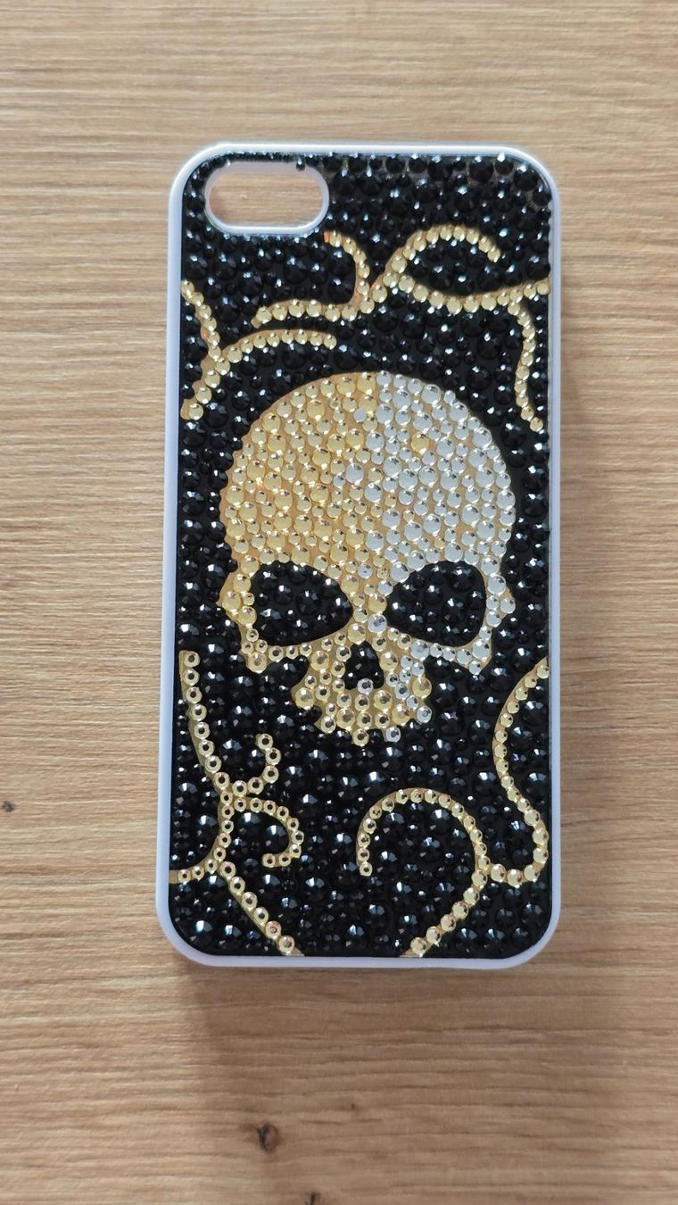 Cover & Protezioni schermo: Glitzer Case - iPhone 5 / 5s / SE - Skull-Design – Nuovo (secondo la descrizione) da Thalwil venduto da VitaMini