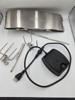 Weber Drehspiess Motor mit Zubehoer Edelstahl guter Zustand