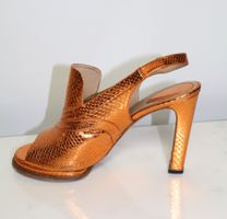 Chloé Designer Sandaletten metallic kupfer Gr. 41