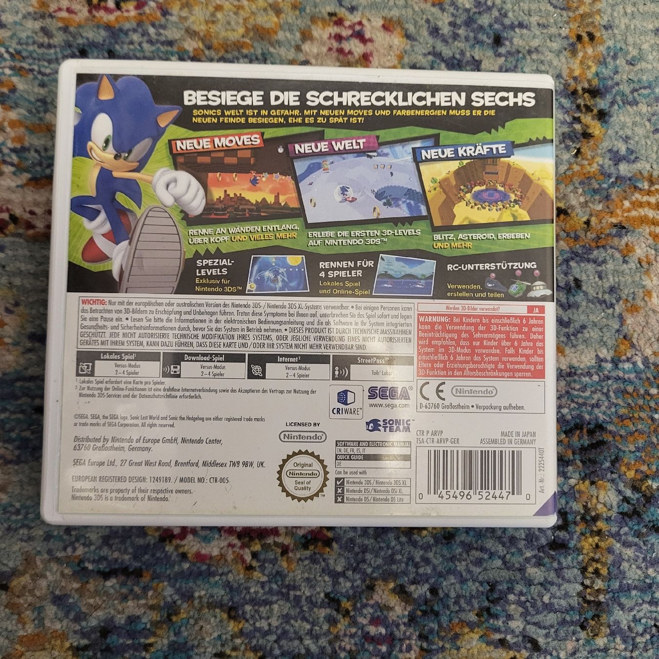Nintendo Spiele: sonic lost world nintendo 3ds – Gebraucht aus dübendorf von sam_t5sm 1