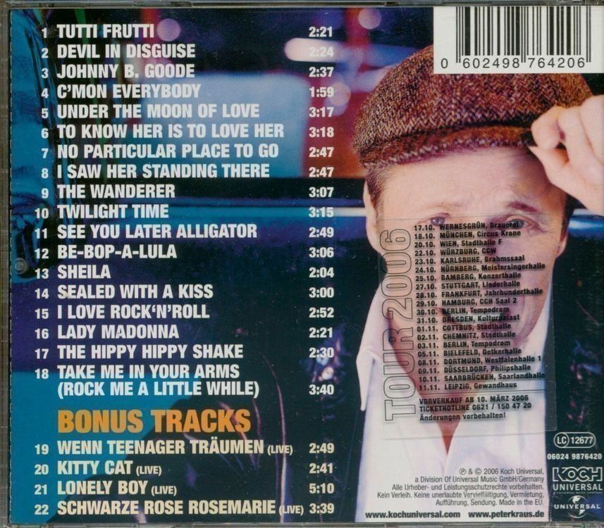 CD: Peter Kraus - Peter Weihe, Curt Cress, Werner Becker, Kluge – Usato da Unterbäch venduto da eqlut 1