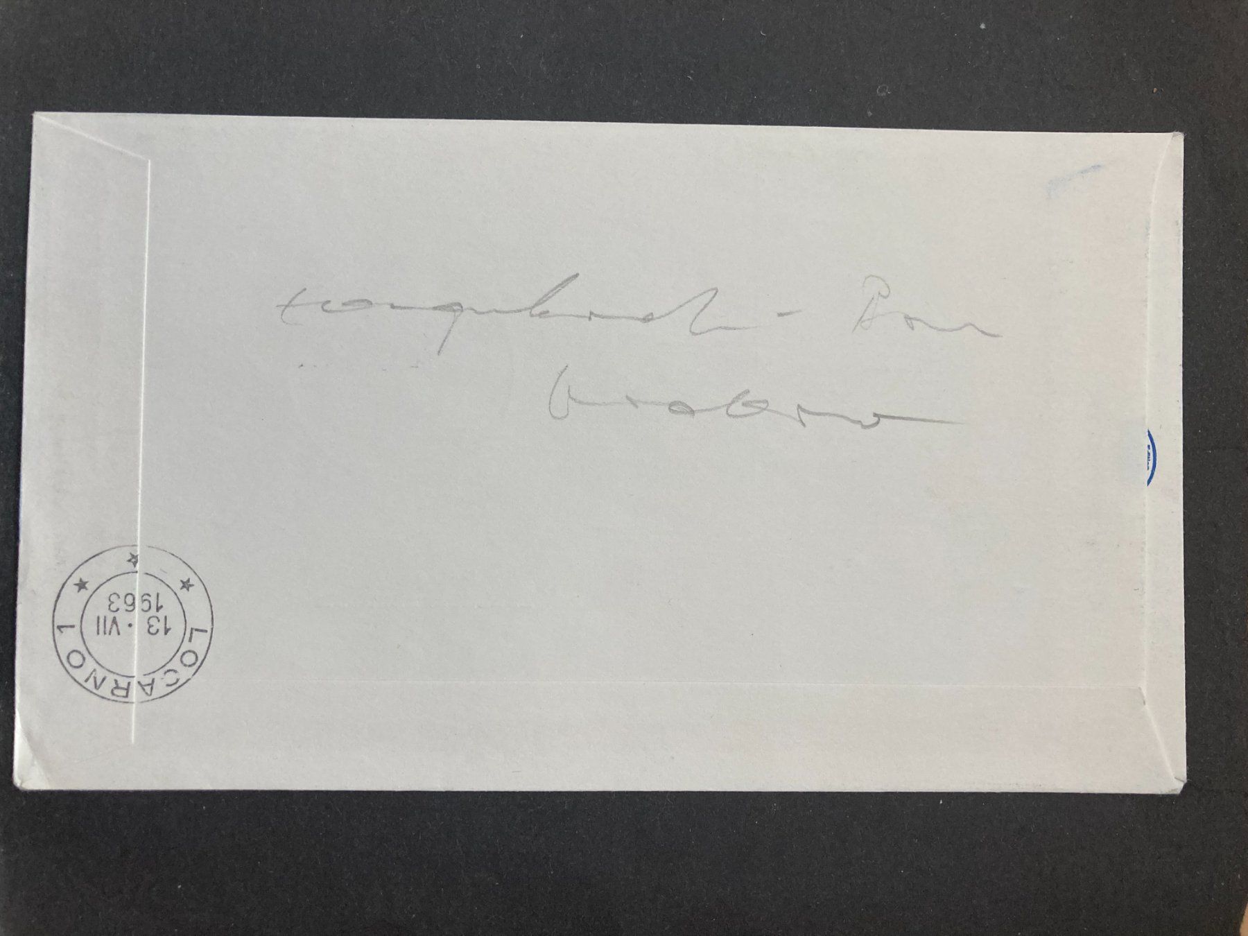 Tous les timbres: Schweiz 1963 ill.Flugbrief Alpenüberquerung Binder Autogramm – D'occasion à Liestal par schnueps 1