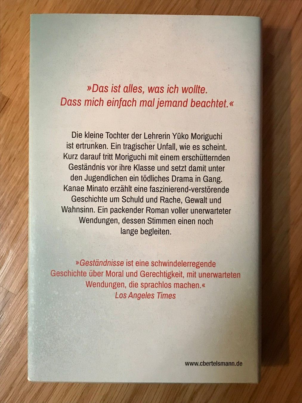 Libri: Geständnisse - Kanae Minato – Usato da Amden venduto da Arven-Schmuck 1