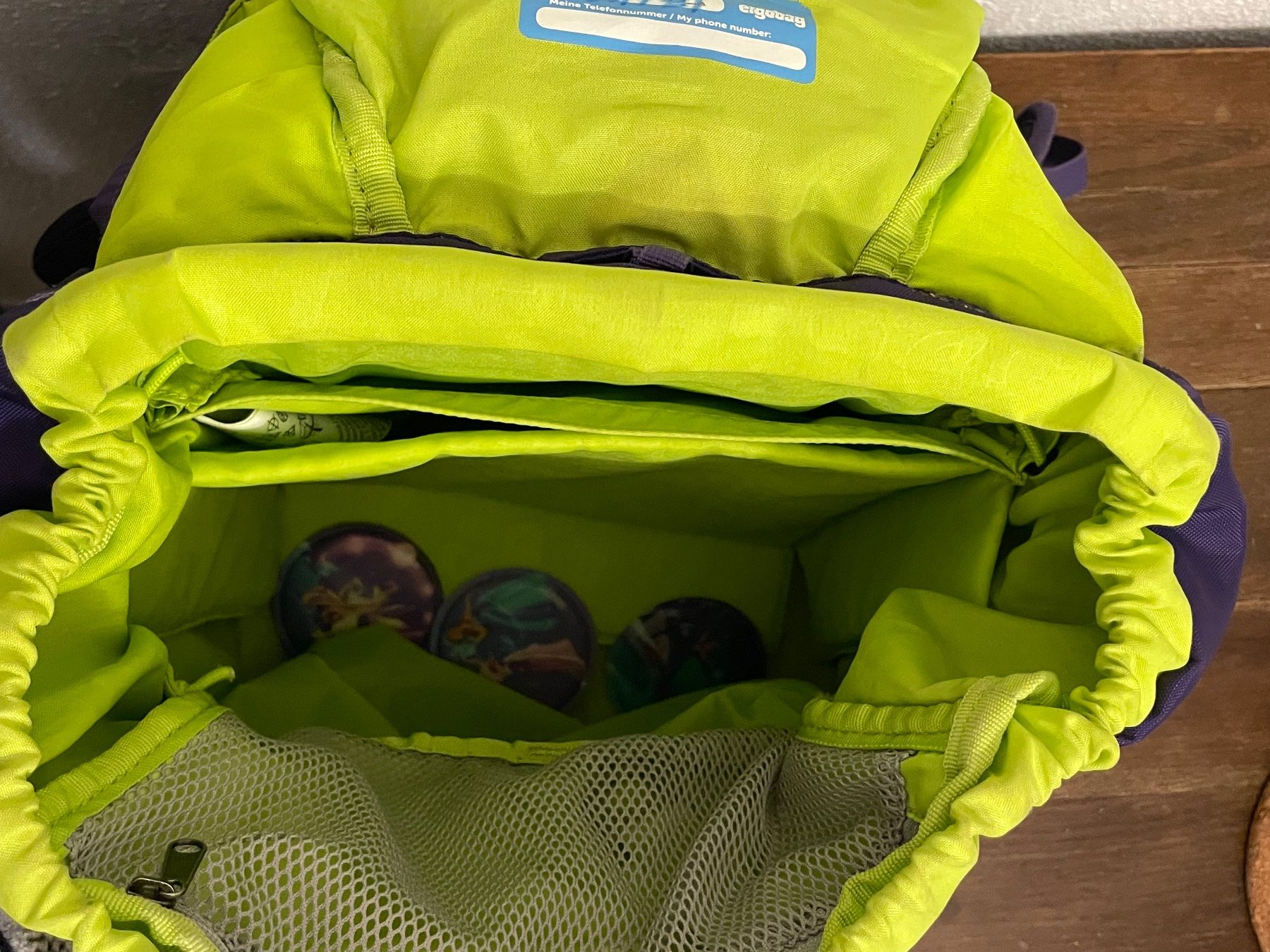 Ergobag Zaini: Ergobag Schulrucksack (lila) mit Kletties – Usato da Suhr venduto da vinyl83 4