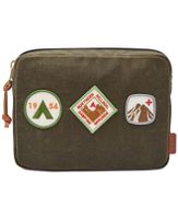 Patched Pouch Fossil - NEU Canvas Tasche