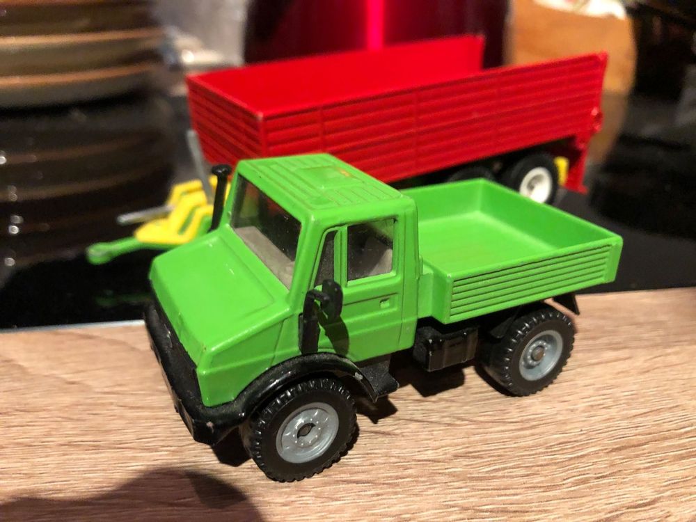 Siku 3153 Unimog Camion Benne Jaune 1/32 - Miniature Agricole Occasion