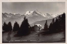 Crans sur Sierre avec Weisshorn, circulée 194?