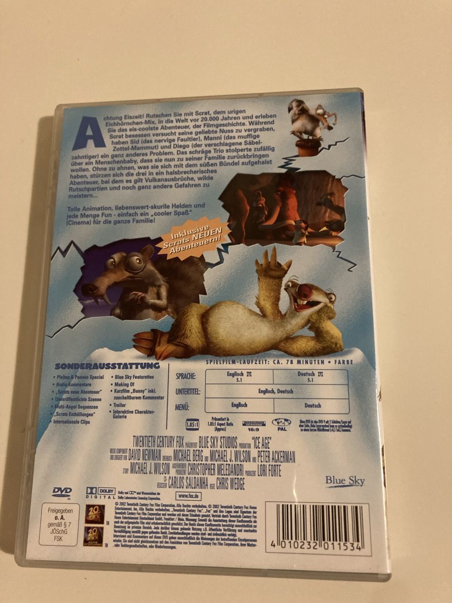 Tutti i DVDs: Ice Age DVD – Usato da Riehen venduto da Grayje4 1