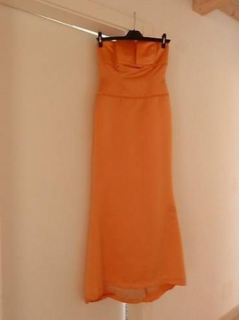 Robe de cocktail orange