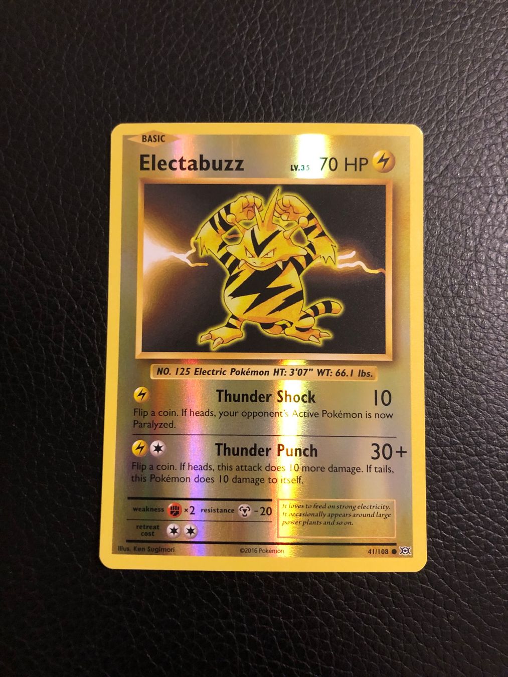 Pokémon Sammelbilder & Trading cards: Evolutions Electabuzz reverse 41/108 NM Ab 1 – Gebraucht aus Paradiso von Pkmn10