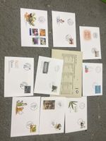 Enveloppes premier jour thèmes variés lot 12 timbres