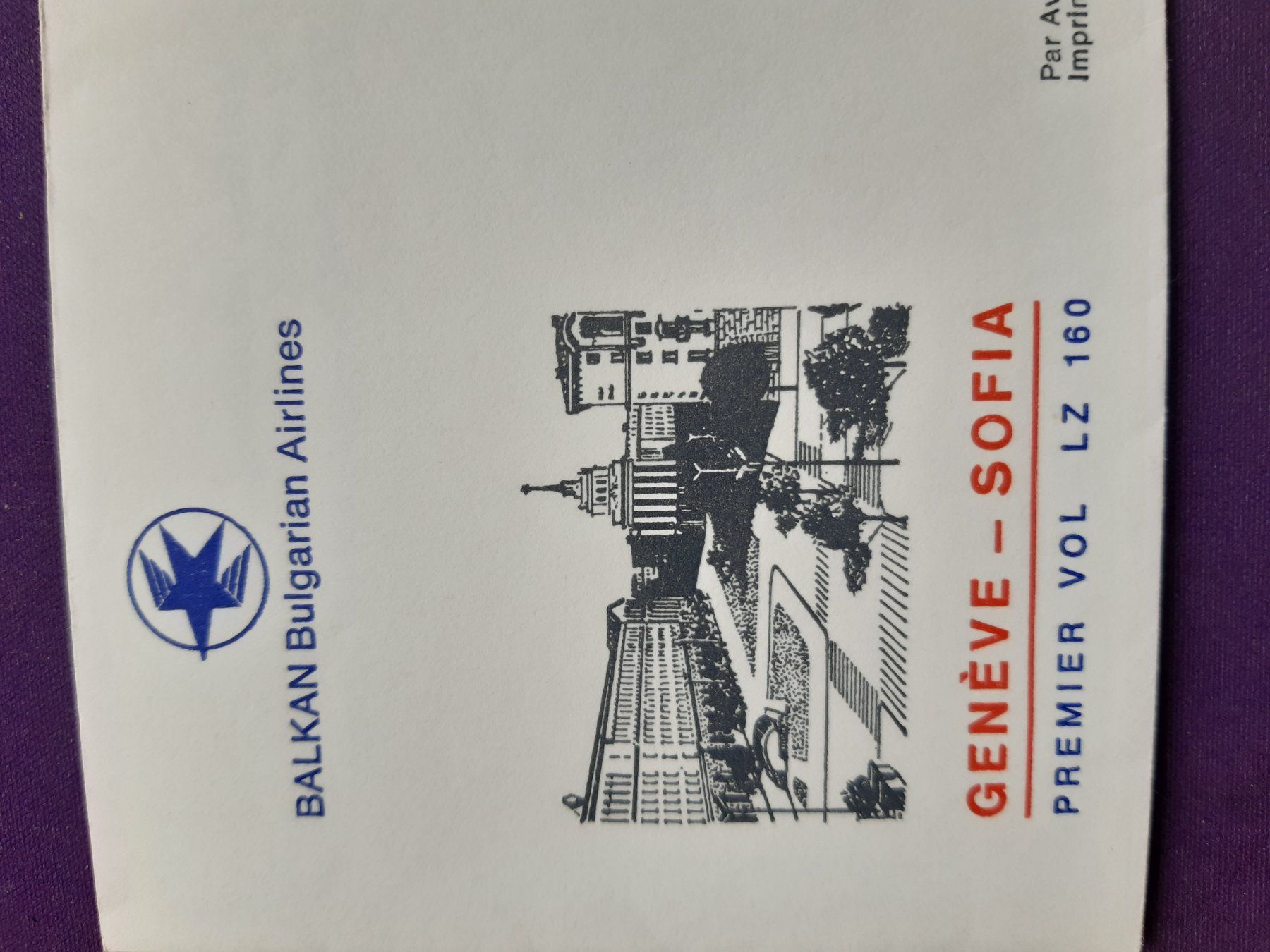 Tutti i francobolli: Erstflugbrief GENEVE - SOFIA/Bulgarien 1.12.84 – Nuovo (secondo la descrizione) da Wangs venduto da weisstannen01 2