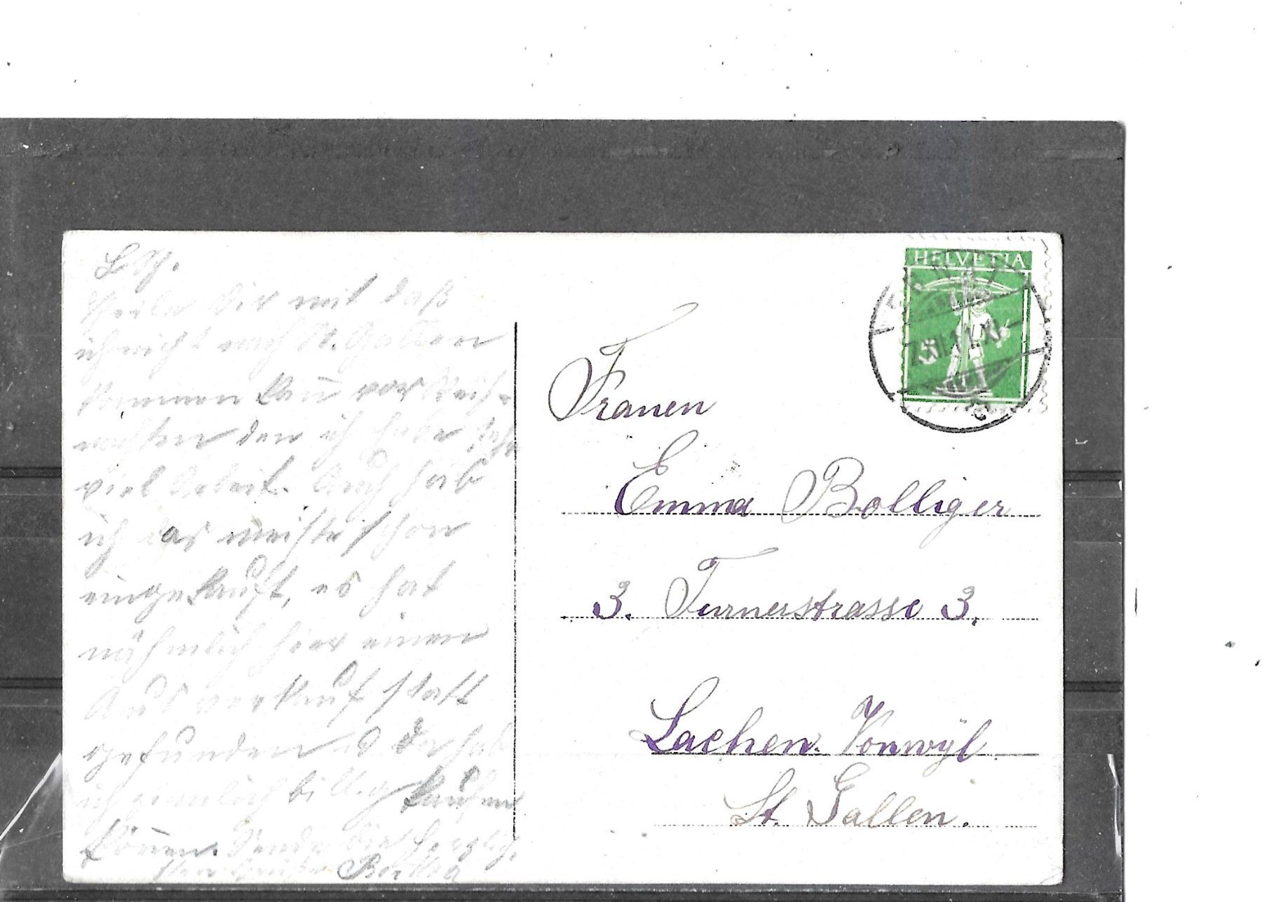 Cartoline postali: SG Ebnat ? 1911 – Usato da Schocherswil venduto da Wilare 1