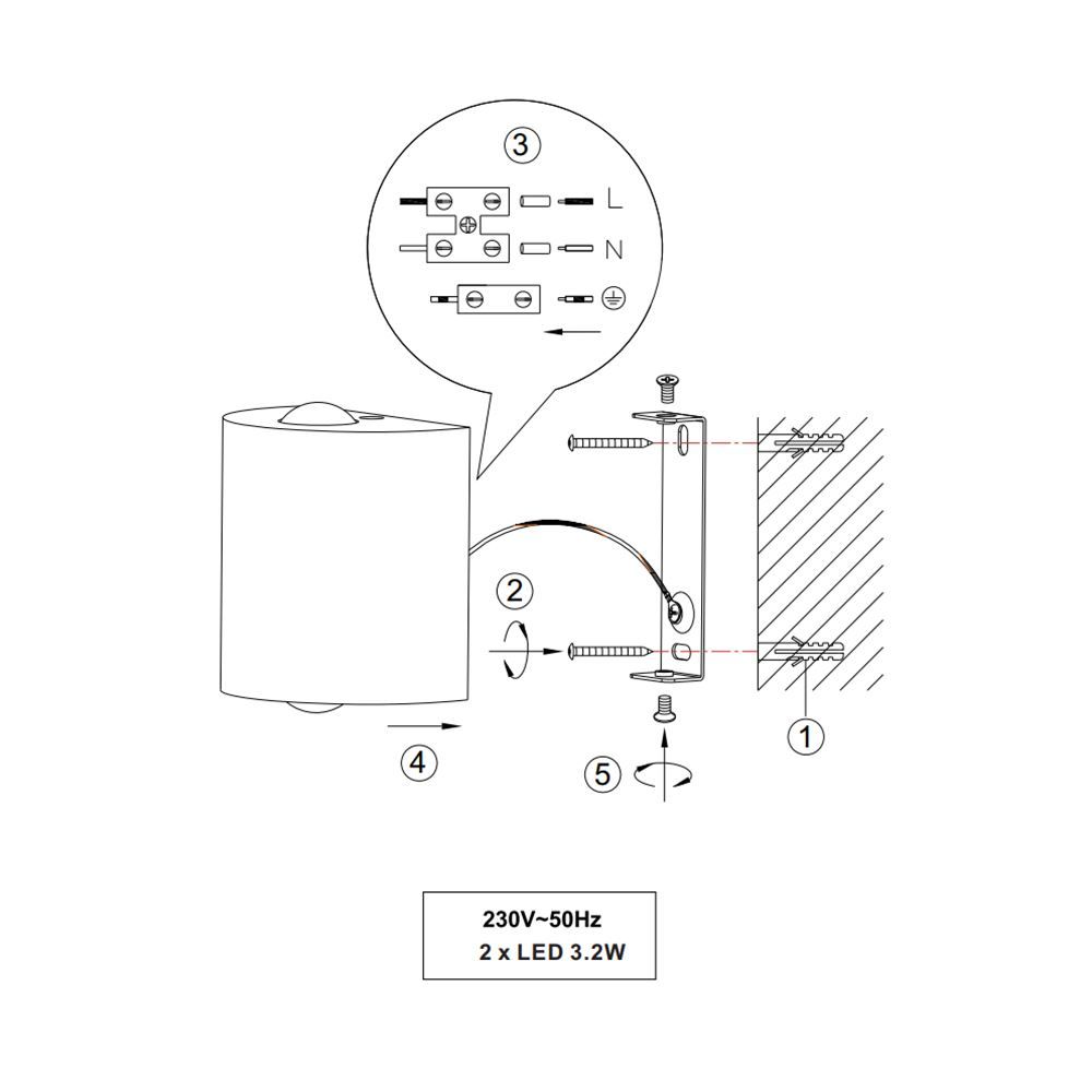 Lampade: LED Wandleuchte, OSRAM, 9 cm x 9 cm – Nuovo (secondo la descrizione) da Kreuzlingen venduto da Smart-Light 4
