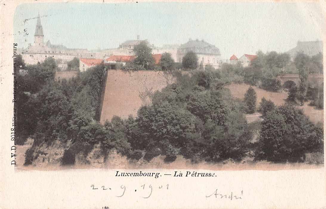 Cartoline postali: EXOTISCHE Ansichtskarten 2x LUXEMBOURG 1901 – Usato da Lufingen venduto da TopAnsichtskarten