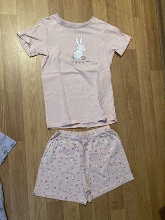 Mädchen Pyjama Shorty Hase Gr. 122/128