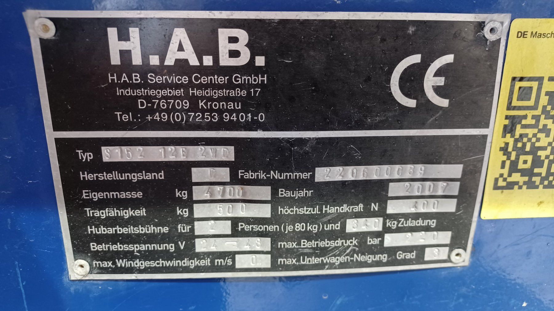 Piattaforme elevatrici & Crick: Lift Hubarbeitsbühne – Usato da Benken venduto da H.MahrBenken 2