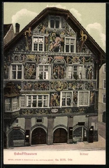 Ansichtskarten: AK Schaffhausen, Ritter – Gebraucht aus Berlin von bartko-reher