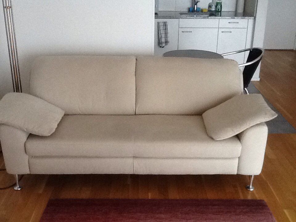 Sofa Microfaser beige Kaufen auf Ricardo