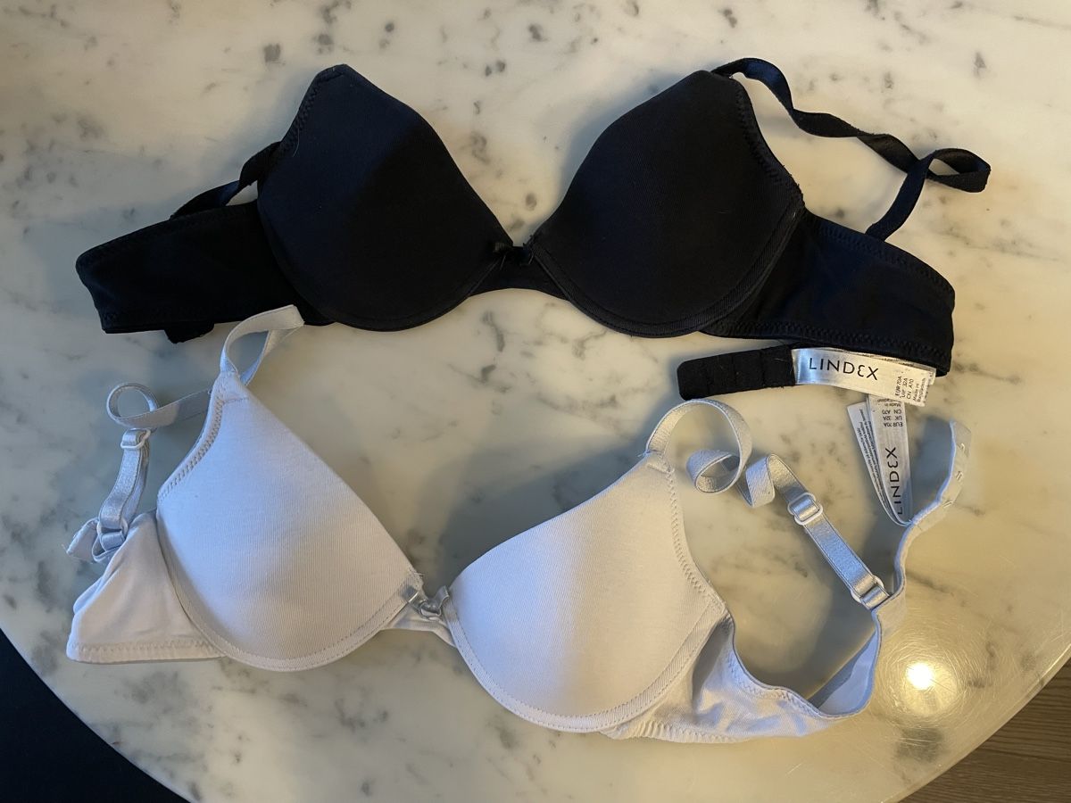 Biancheria intima: Lindex Kinder BH Set schwarz / weiss Gr.70A – Usato da Thun venduto da Jimmuli