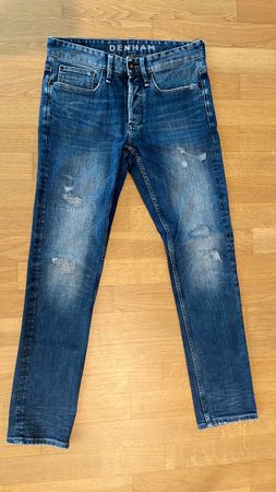 Denham Jeans Herren blau Used-Look Grösse 30
