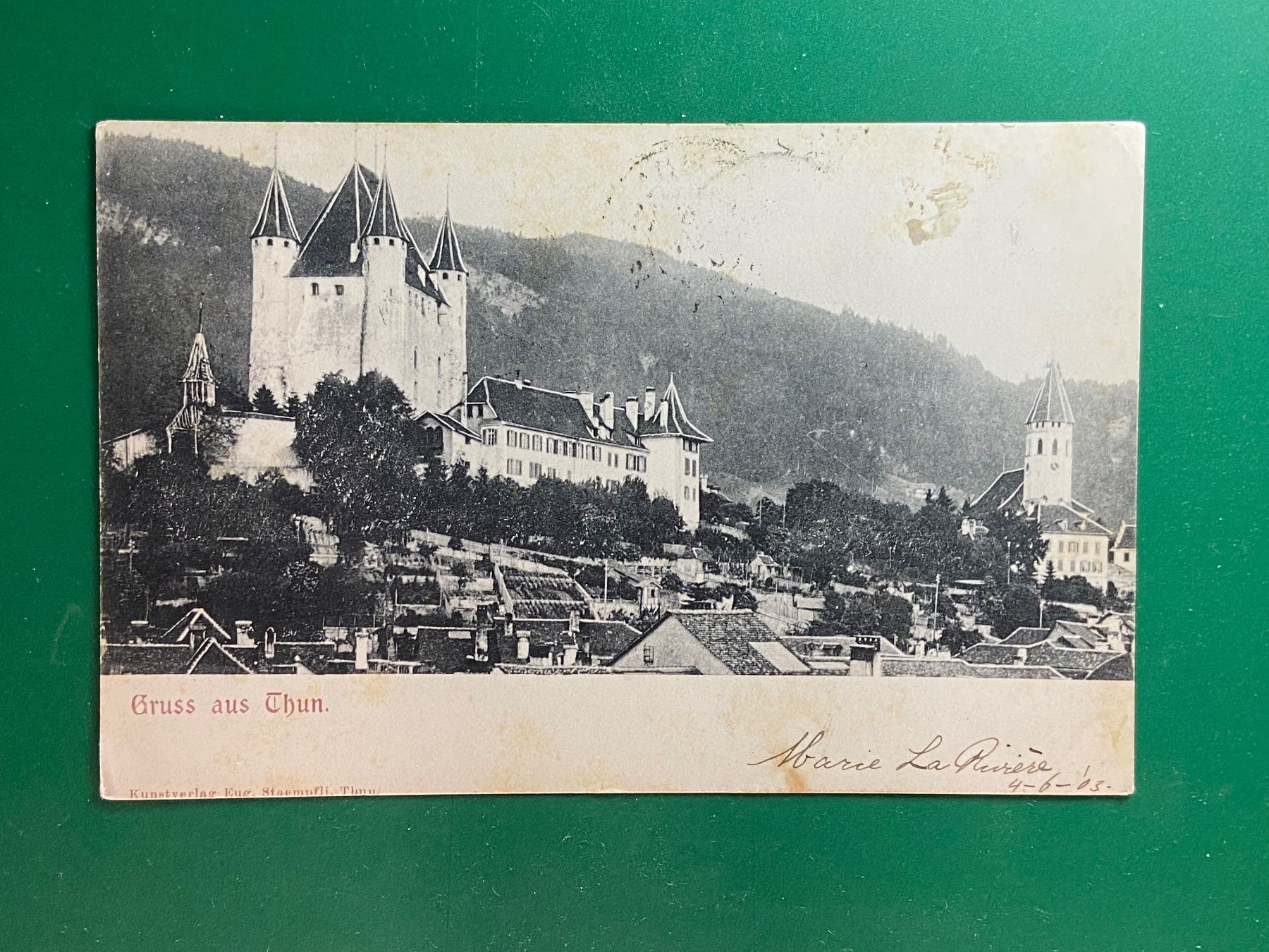 Cartoline postali: Gruss aus Thun – Usato da Steg VS venduto da _vinci_