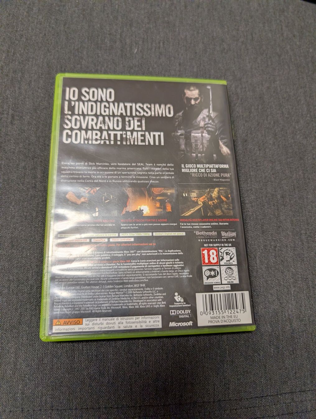 Giochi: Rogue warrior Microsoft Xbox 360 – Usato da Giubiasco venduto da Ticinerd 1