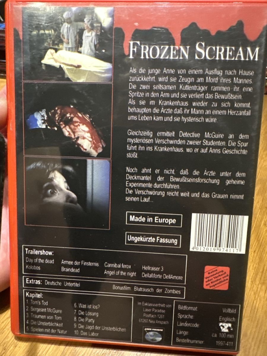 Alle DVDs: Frozen Scream Red Edition DVD – Gebraucht aus Benken ZH von Audi-erich 1