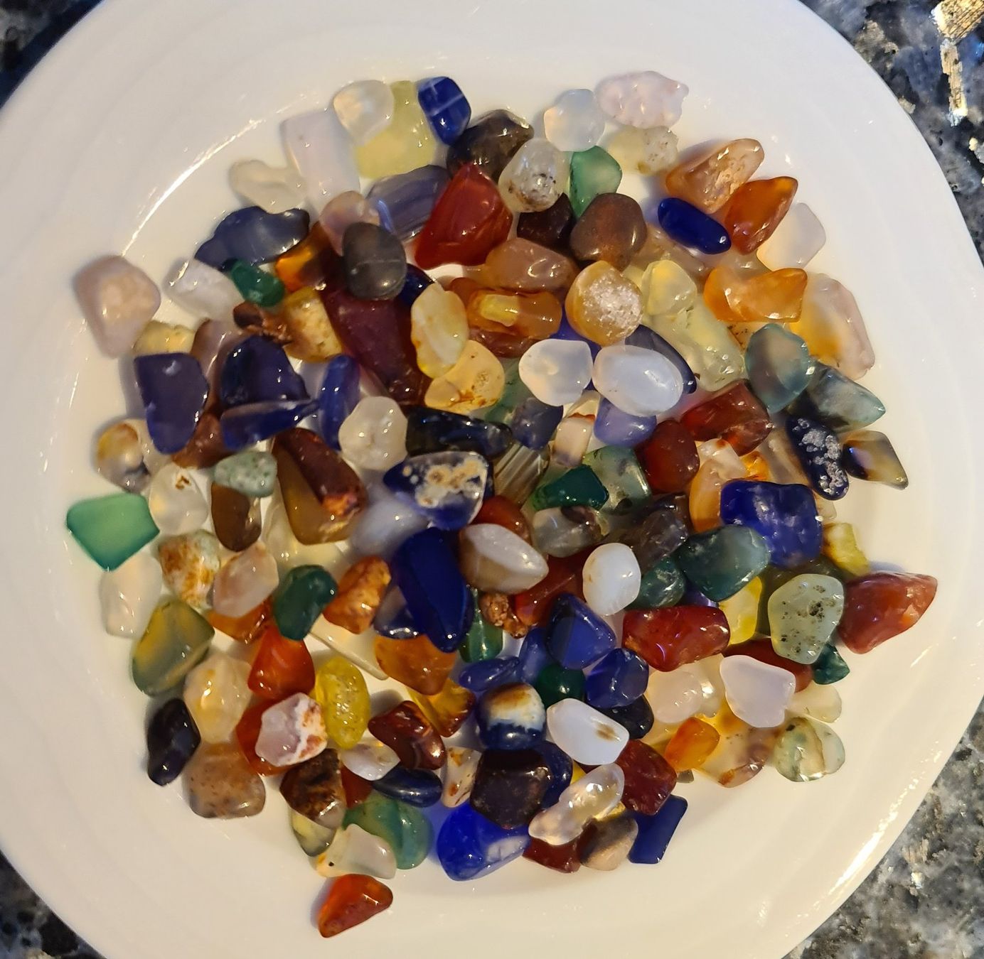 Edelsteine: 100g Natürlichen coloeful agate edelstein – Gebraucht aus Uerkheim von Kaufoption
