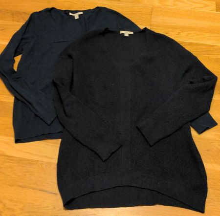 2 Damenpullover dunkelblau von Esprit, Gr. M