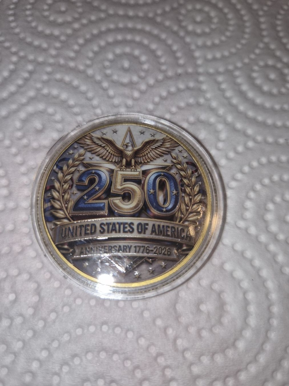 Toutes les monnaies: Pièce commémorative 250 ans USA – Neuf (Voir description) à Senèdes par hen_fw8b 1
