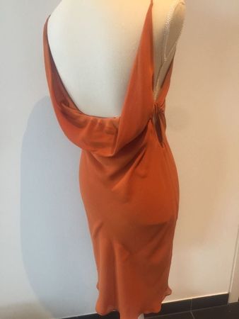 Robe en soie orange Patrizia Pepe taille 38