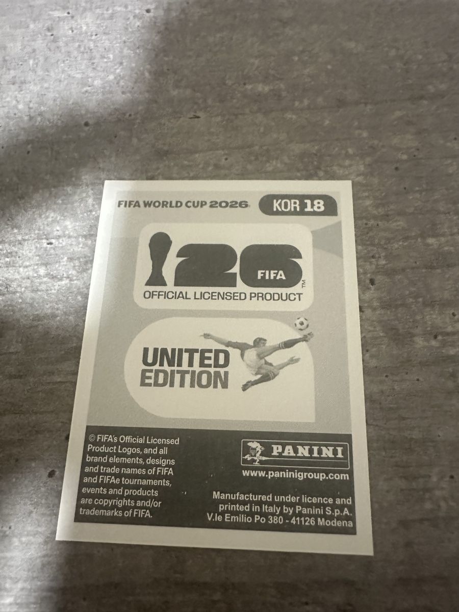 Panini Carte collezionabili: KOR 18 , FIFA WORLD CUP 2026 PANINI  – Nuovo (secondo la descrizione) da Frauenfeld venduto da 1PegPeg1 1
