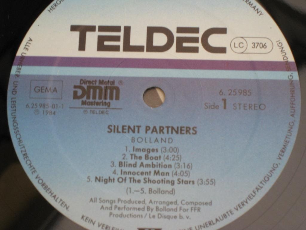Schallplatten: LP - BOLLAND - SILENT PARTNERS – Gebraucht aus Steckborn von Quo7 1