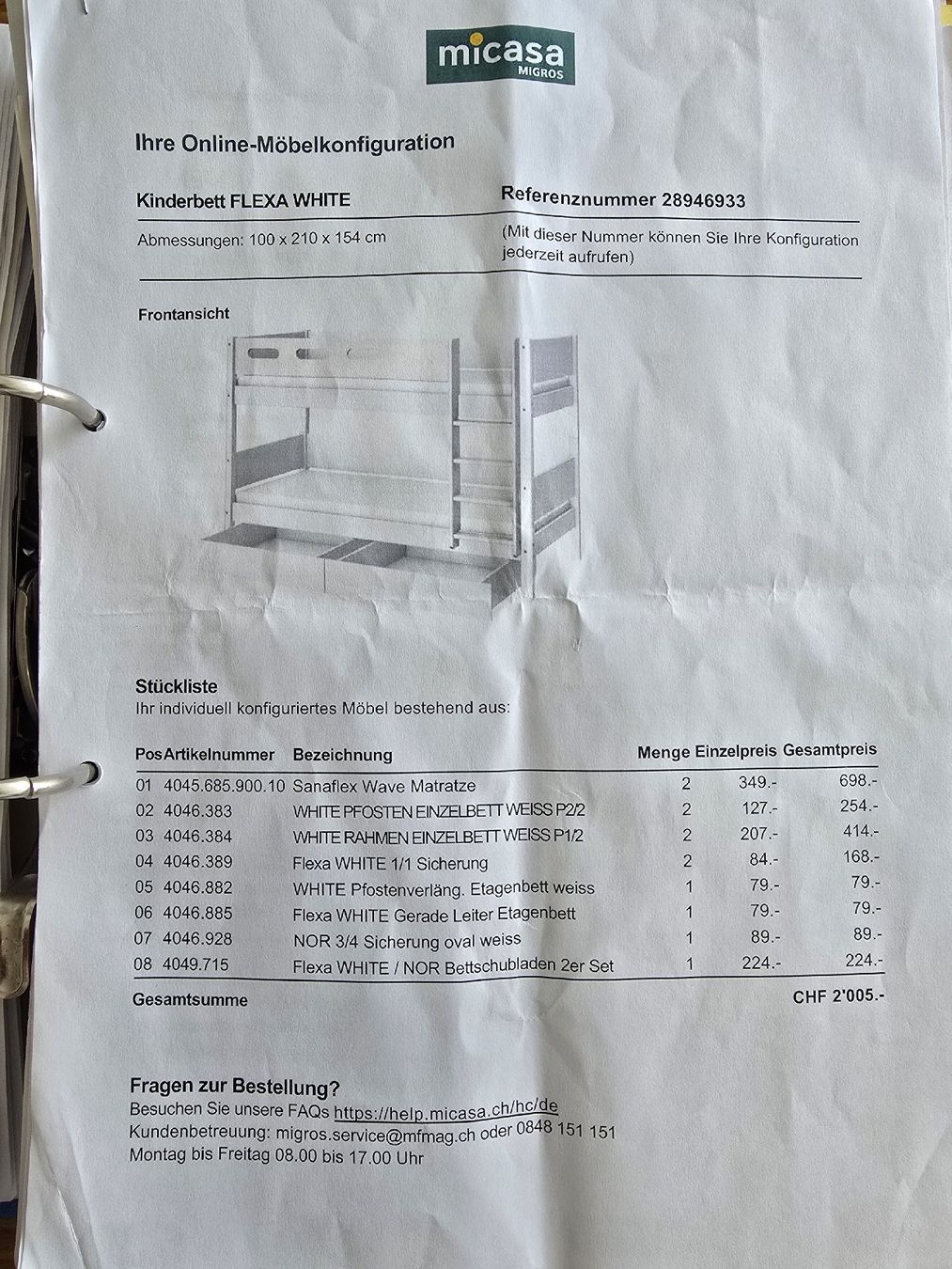 Lits: Kinder Doppelbett – D'occasion à Effretikon par e_xh 2