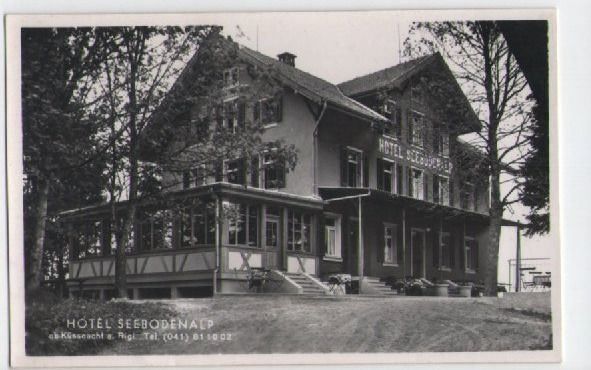 Ansichtskarten: Schöne AK vom Hotel Seebodenalp – Gebraucht aus Zürich von Putsch92