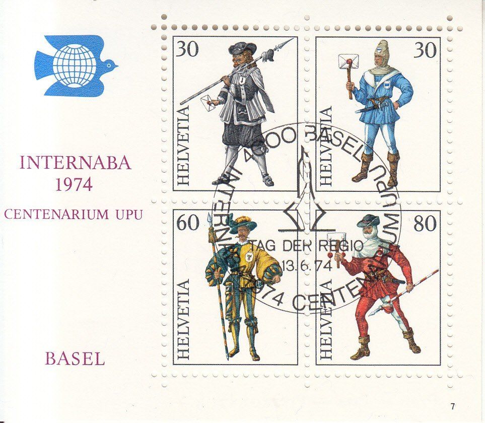 Tutti i francobolli: SBK W50 mit SST S. 839 Tag der Regio Basel – Usato da Bürglen TG venduto da StampGraf
