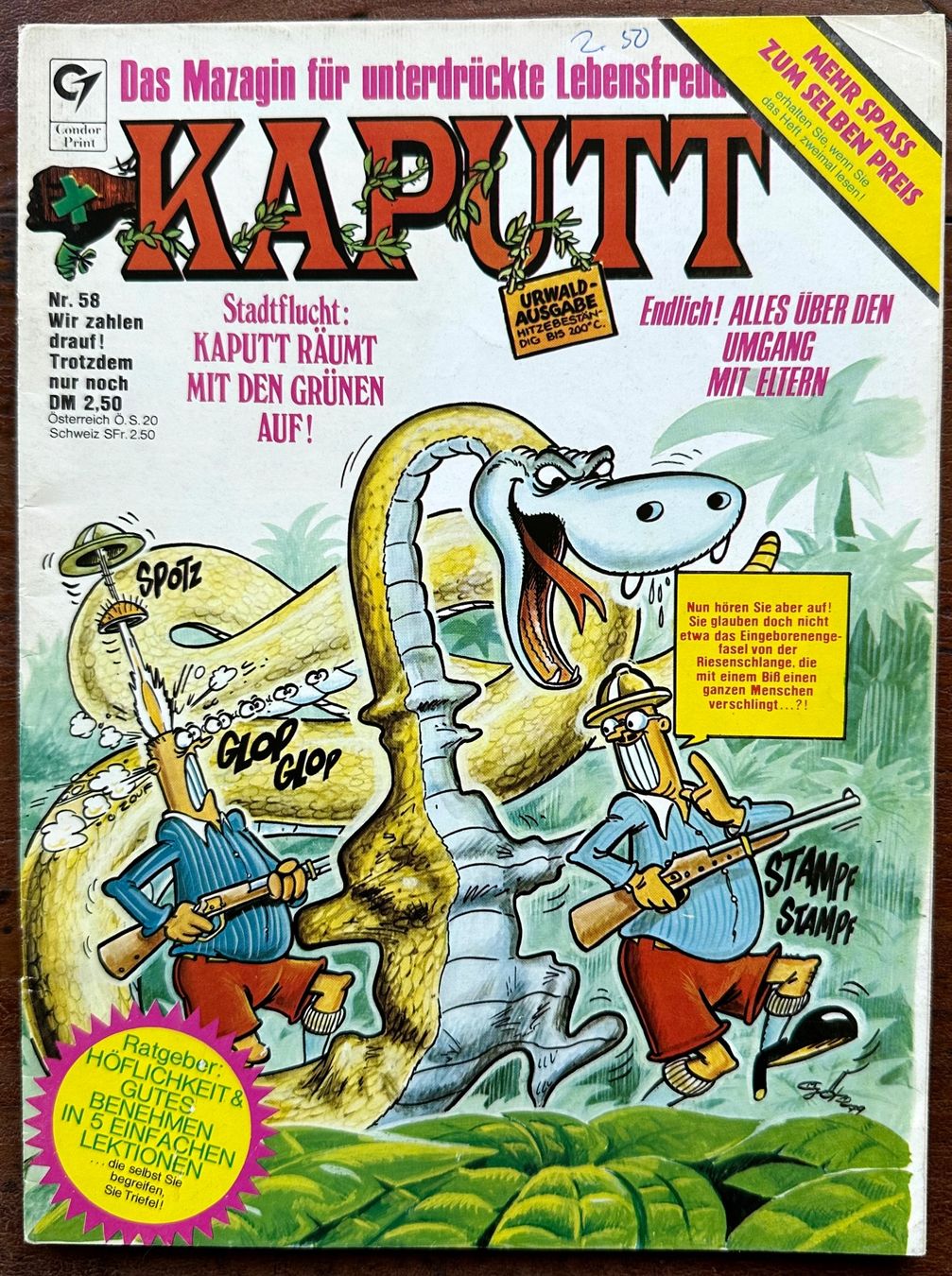 Comics: Kaputt Nr. 58, hunderte Comics eingestellt ab 1.- – Gebraucht aus Seltisberg von quadartswiss