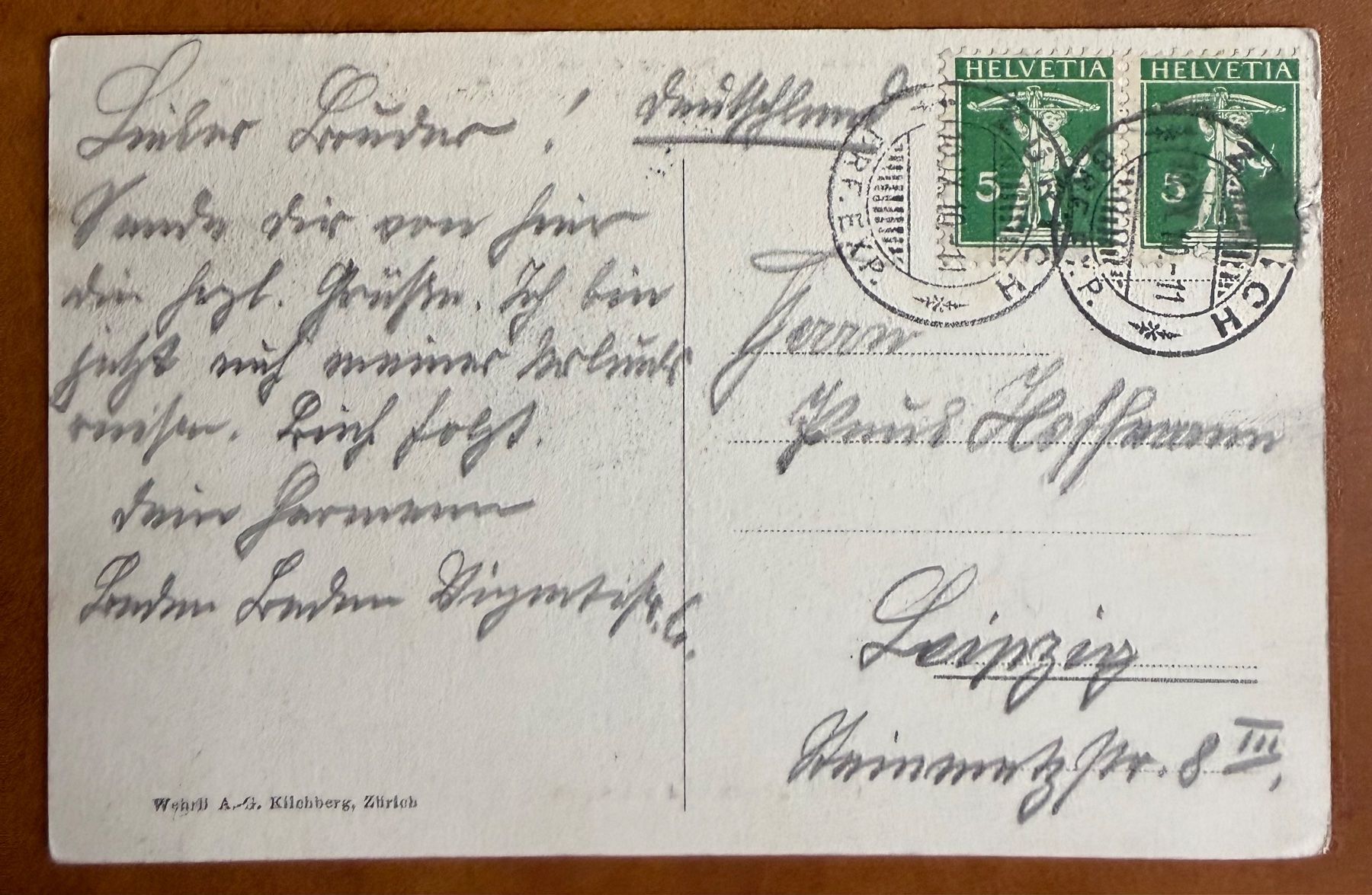 Cartoline postali: Zürich - Panorama. 1910 – Usato da Lutry venduto da Ediego 1