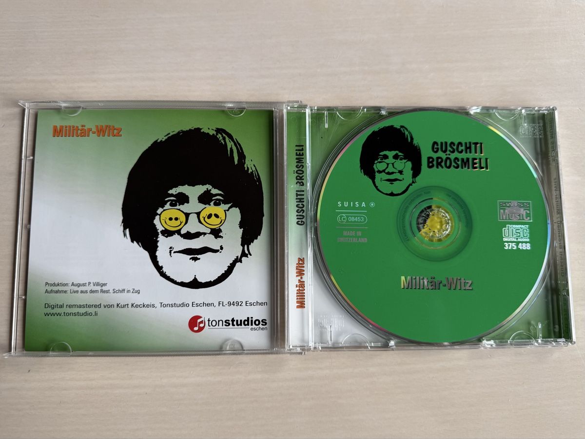 CD: Guschtis Brösmeli  Militär-Witz CD – Usato da Oberried Brienz venduto da Chyara 2